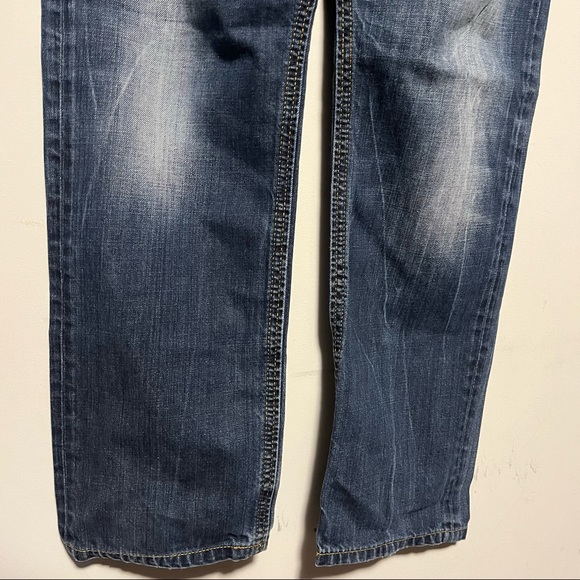 Diesel Industry Medium Wash Denim Jeans Slim Skinny Contrast Embroidery W36 L32 - Picture 2 of 12